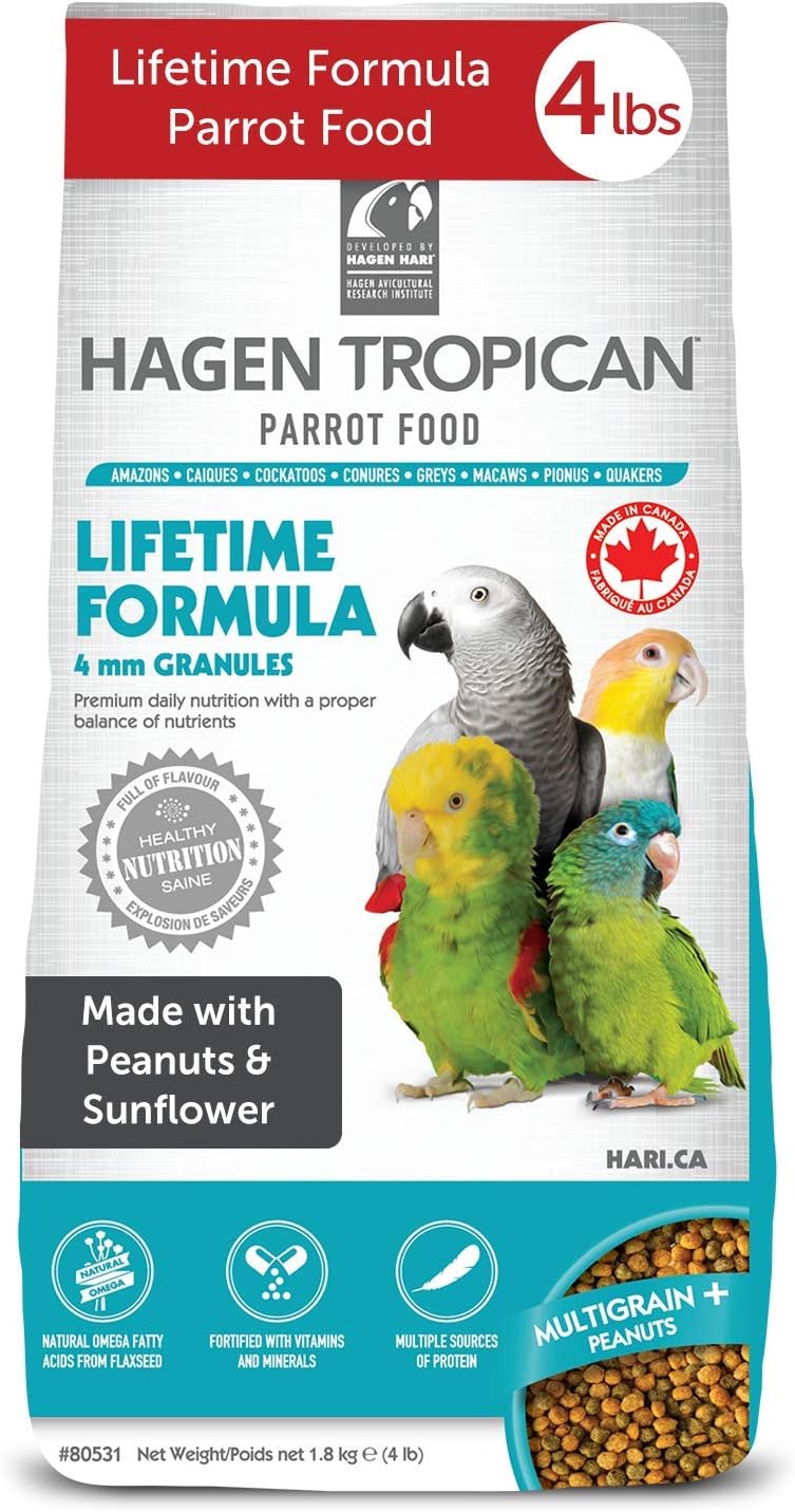 Tropican Parrot Lifetime Granules 2mm